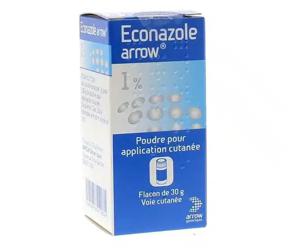 Poudre antifongique (Econazole) pour odeurs de chaussures