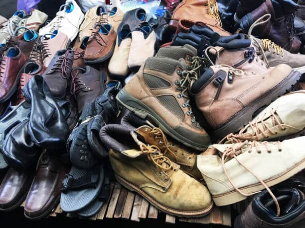 tas de chaussures rangement