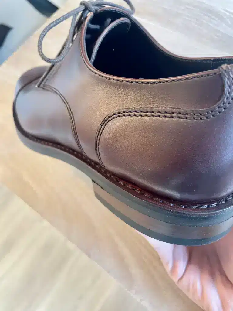 cousu goodyear talon baraquette